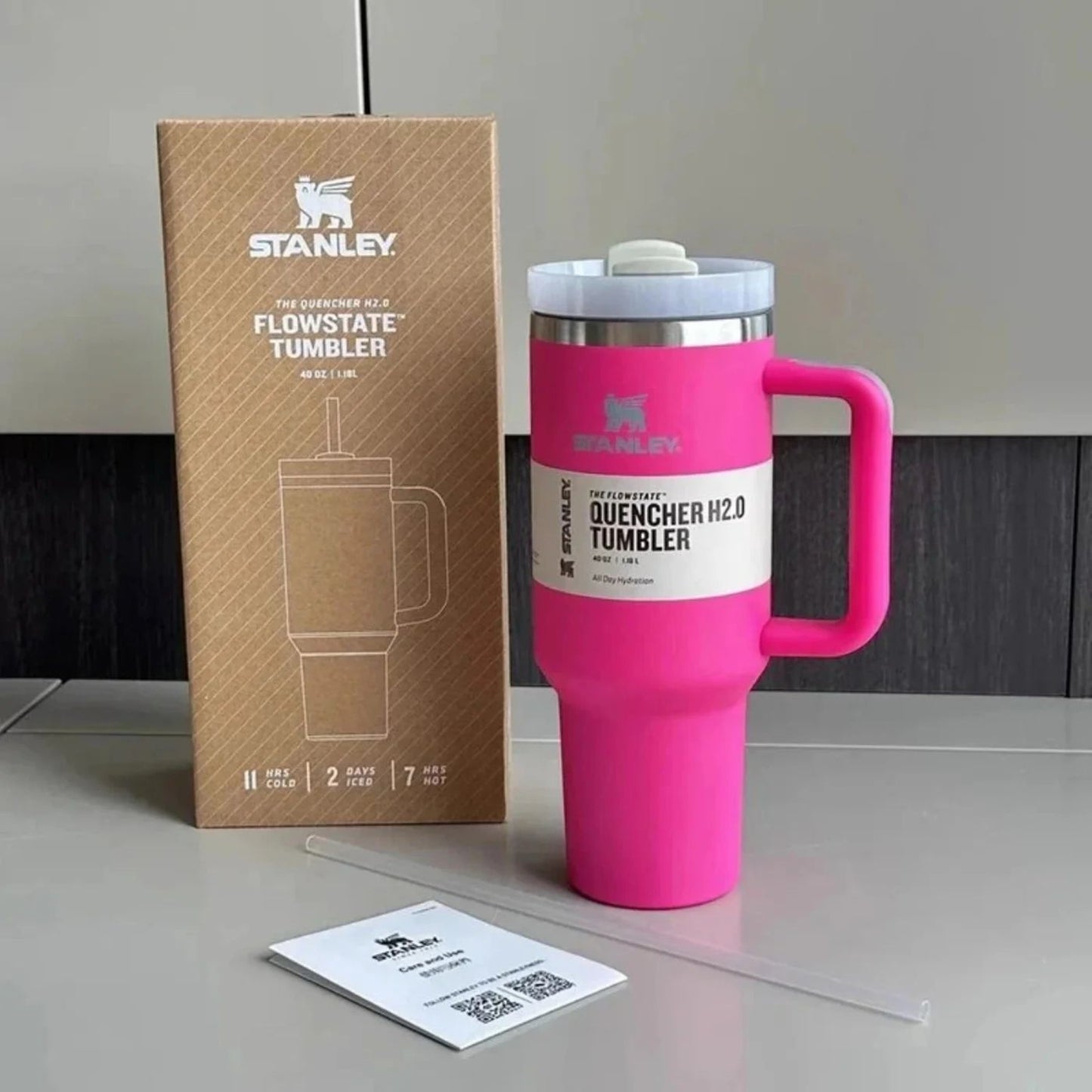 Pink Stanley Stainless Steel Insulated Flask| Hot & Cold