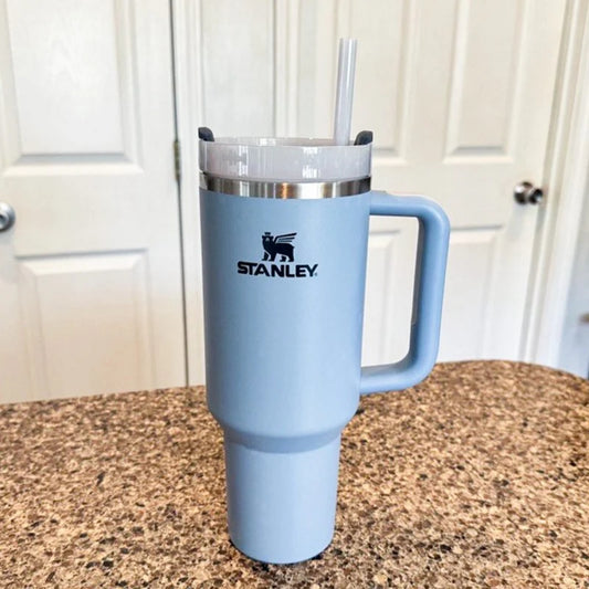 Light Blue Stanley Stainless Steel Insulated Flask| Hot & Cold