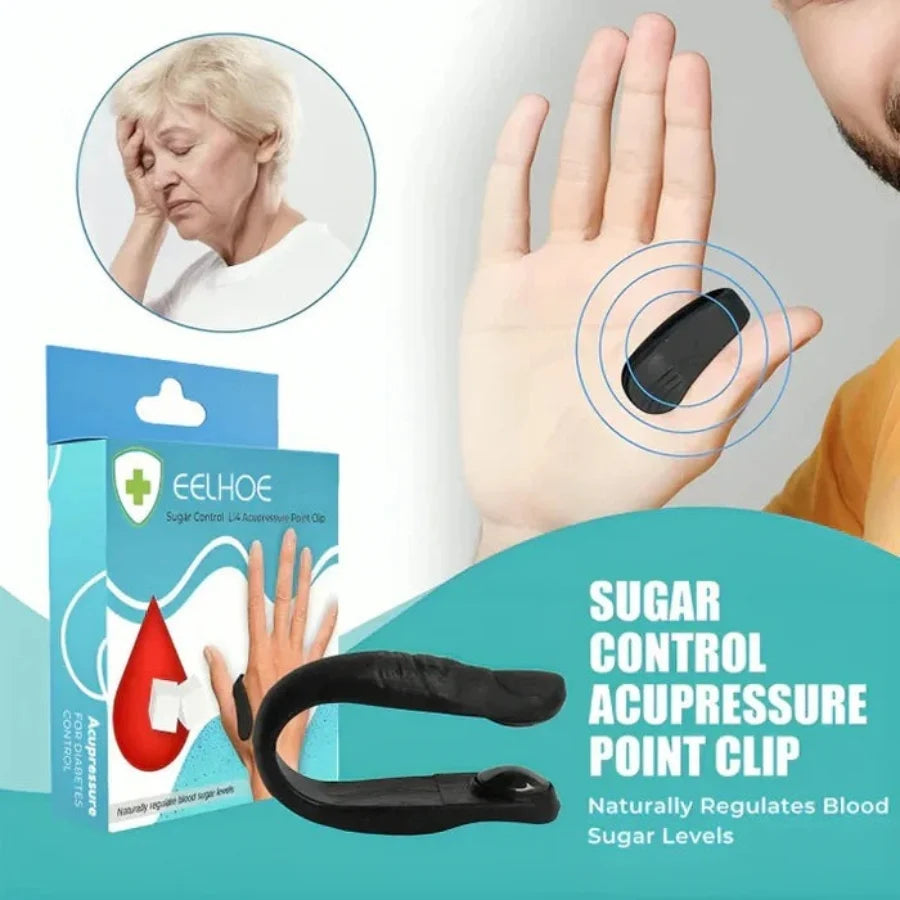 Sugar Control LI4 Acupressure Hand Clip | Stress & Migraine Relief