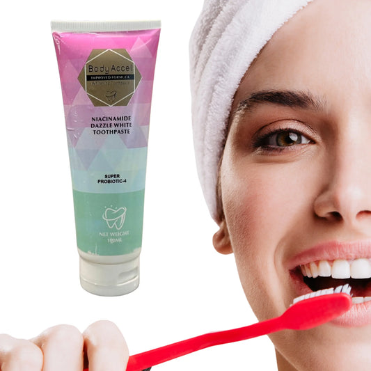 Body Accel Whitening Toothpaste | Niacinamide Probiotic Formula