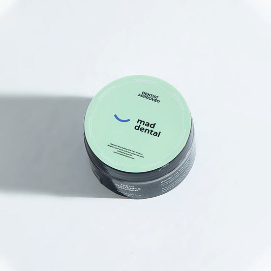 Mad Dental Care Teeth Whitening Powder | Dentist Approved Enamel-Safe Natural Formula