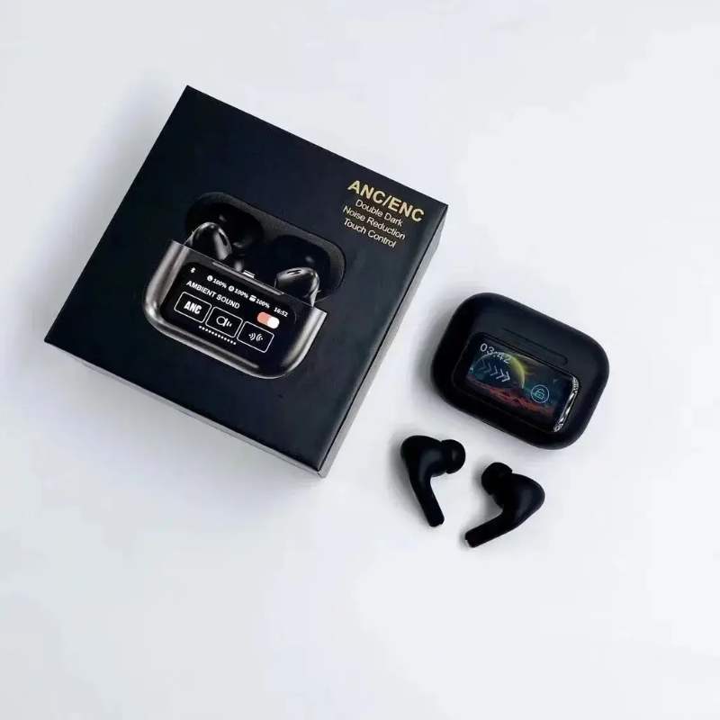 Black A9 Pro ANC Earbuds