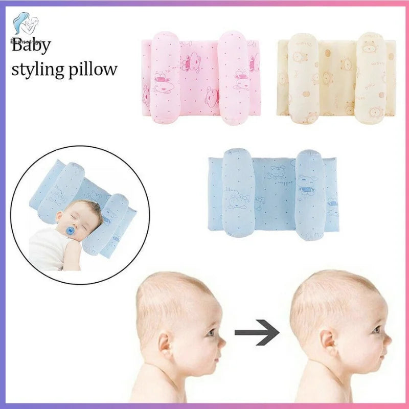 Soft Baby Pillow | Newborn Head Shaping Cushion for Flat Head Prevention