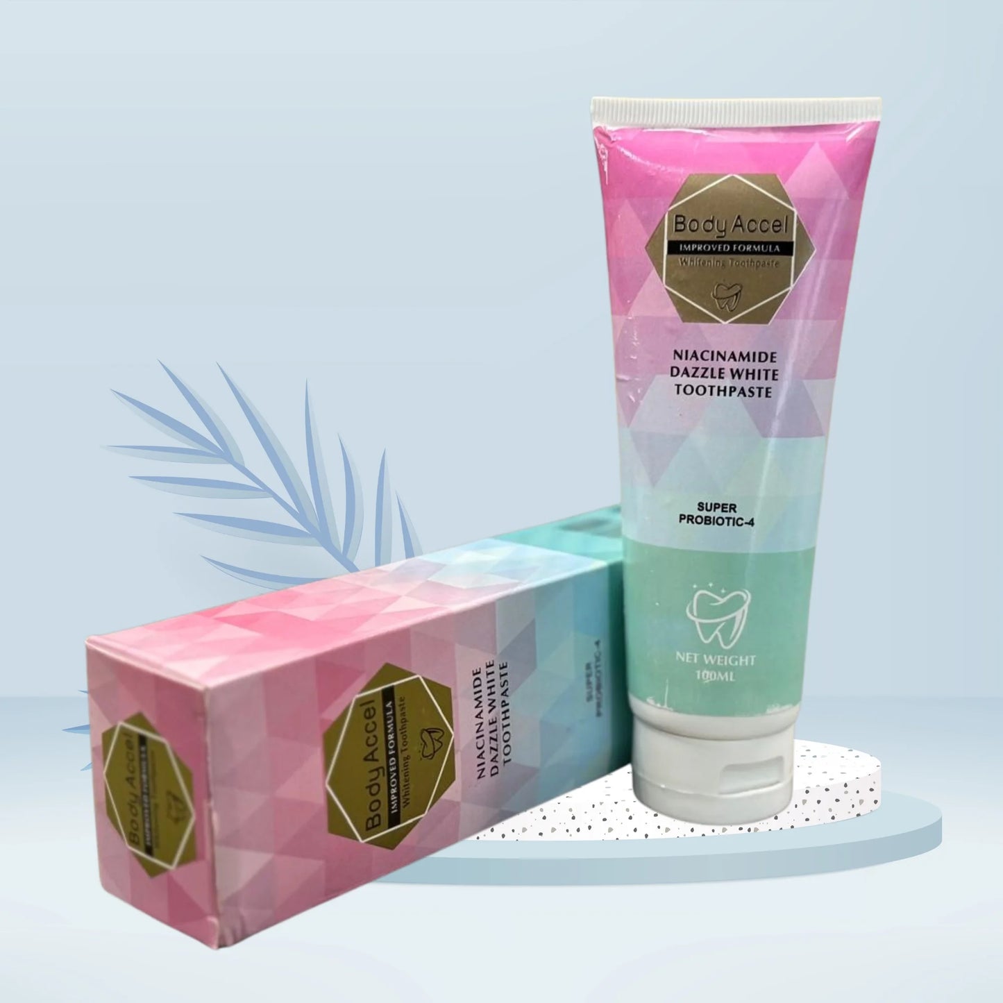 Body Accel Whitening Toothpaste | Niacinamide Probiotic Formula