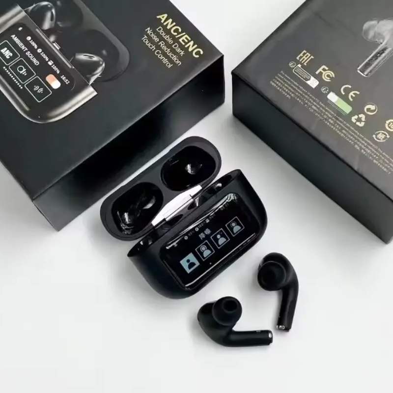Black A9 Pro ANC Earbuds