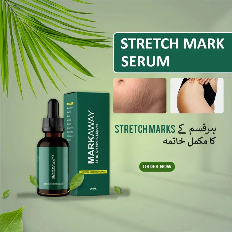 Markaway Stretch Mark Serum | Herbal Formula for Scars & Skin Elasticity
