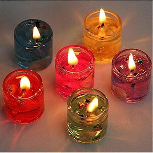 Eco-Friendly Tea Light Candles in Glass Holders