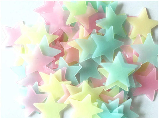 Glowing Stars for Dark Room (Pack of 100)