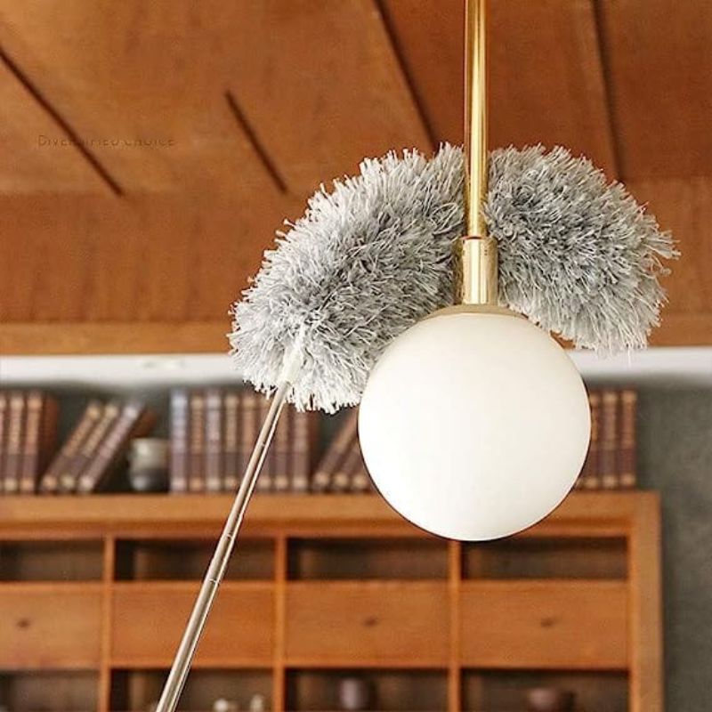 Extendable Microfiber Duster | Long Reach, Bendable Head, Washable Fan & Ceiling Cleaner