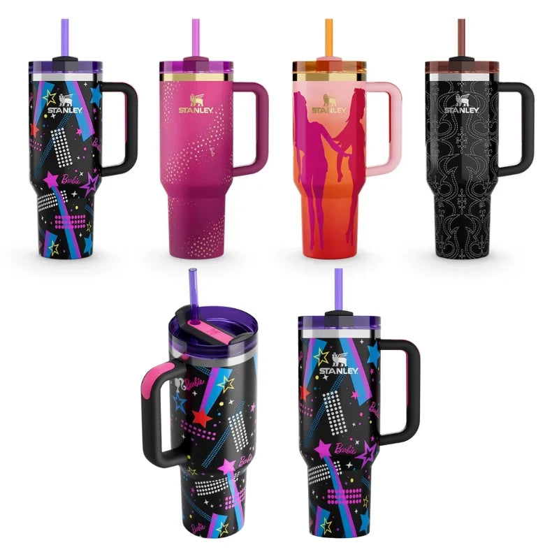 Black Stanley Barbie Tumbler Insulated Flask