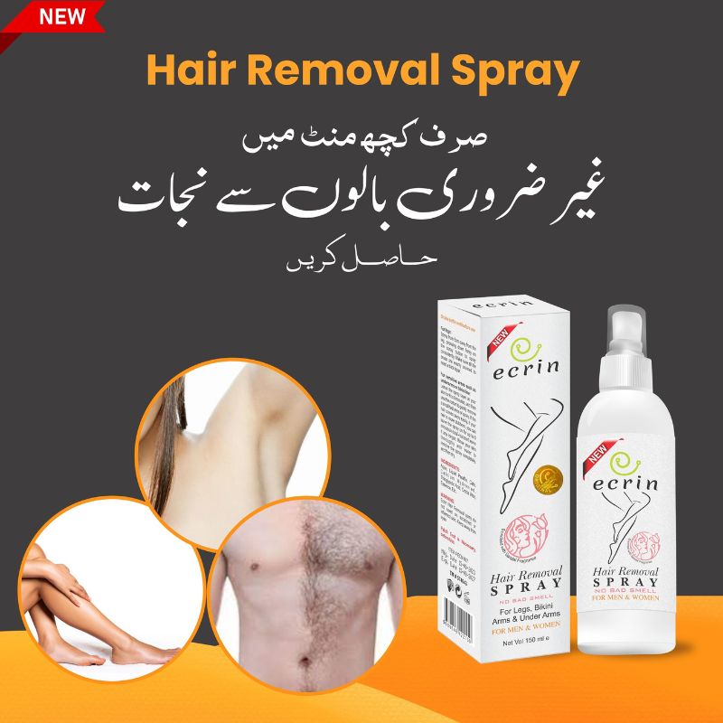 Ecrin Hair Removal Spray for Men & Women | Fast, Gentle Hair Remover