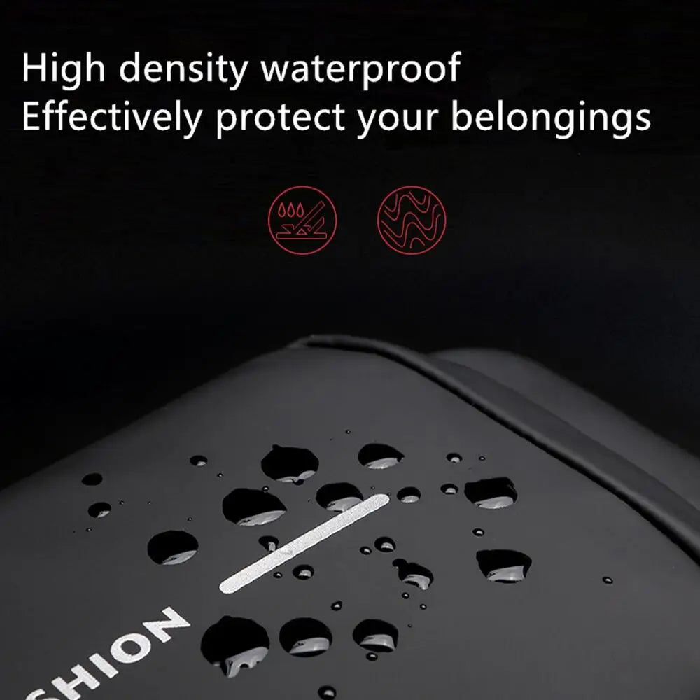 Black | Anti-Theft USB Charging Shoulder Bag