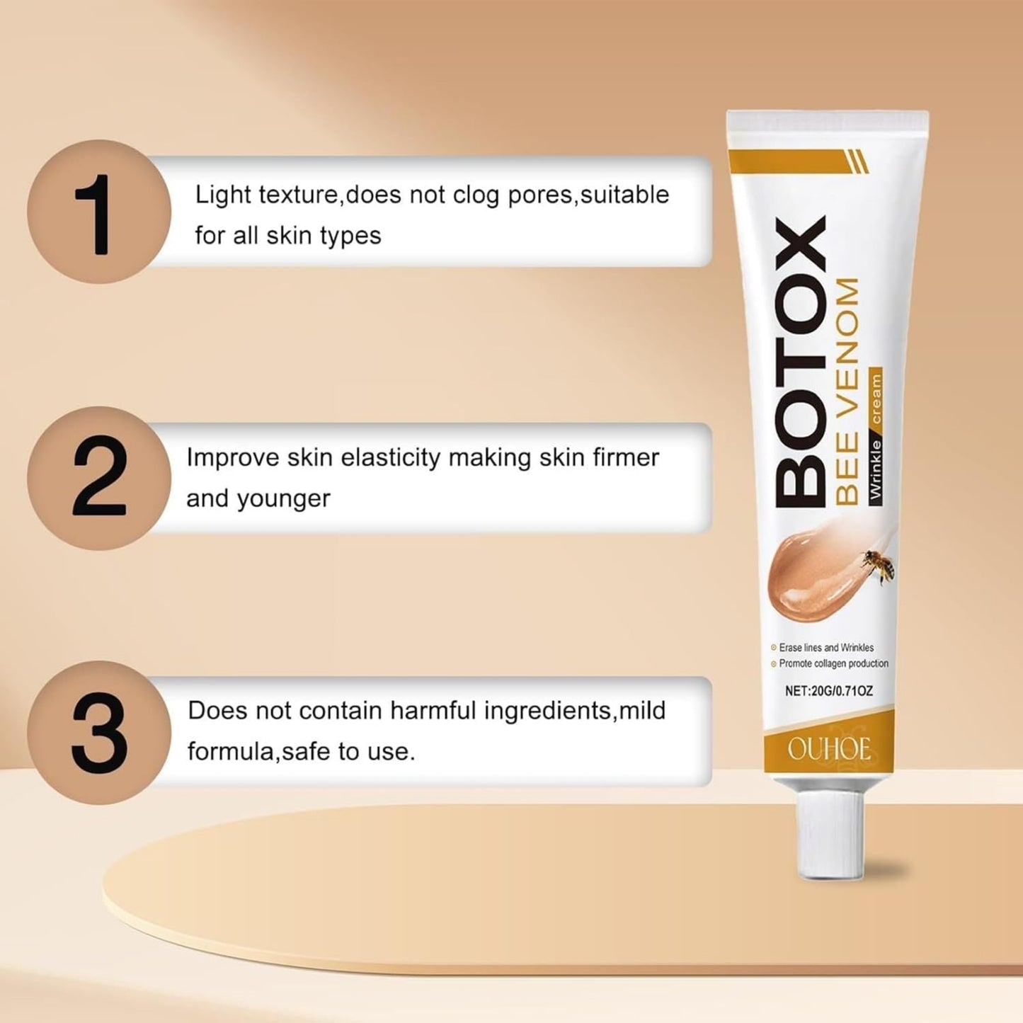 Botox Bee Venom Wrinkle Cream | Anti-Aging & Collagen Boosting Moisturizer