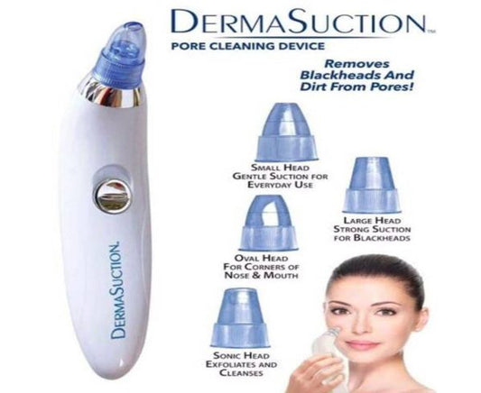 Derma Suction 3 In 1 Black Head Remover Machine | Acne, Pimple, Pore Cleaner Vacuum Suction Tool