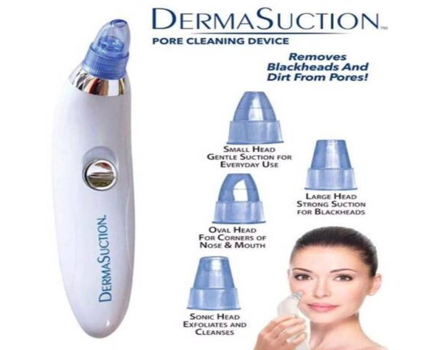 Derma Suction 3 In 1 Black Head Remover Machine | Acne, Pimple, Pore Cleaner Vacuum Suction Tool