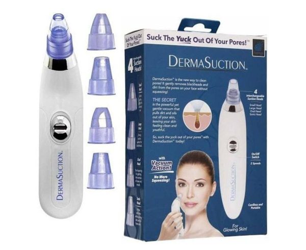 Derma Suction 3 In 1 Black Head Remover Machine | Acne, Pimple, Pore Cleaner Vacuum Suction Tool